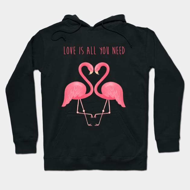 Love is all you need Hoodie by Gummy Illustrations